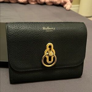 Mulberry Amberley Medium Wallet - Black Leather